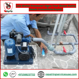 Low Water Pressure? Signs Your Water Pump Needs Immediate Repair