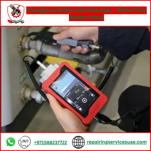 Emergency Water Leak Detection – When Time Matters Most