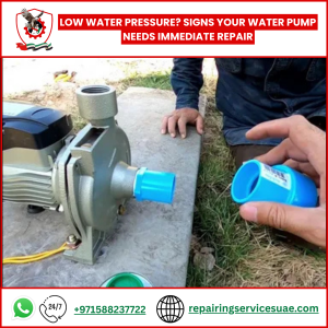 Low Water Pressure? Signs Your Water Pump Needs Immediate Repair