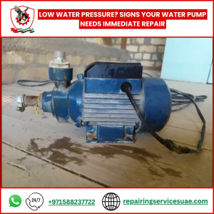 Low Water Pressure? Signs Your Water Pump Needs Immediate Repair