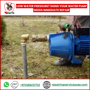 Low Water Pressure? Signs Your Water Pump Needs Immediate Repair