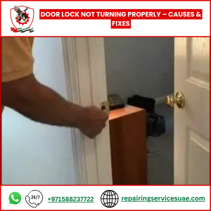 Door Lock Not Turning Properly – Causes & Fixes