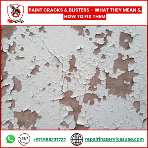 Paint Cracks & Blisters – What They Mean & How to Fix Them