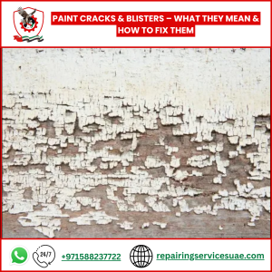 Paint Cracks & Blisters – What They Mean & How to Fix Them