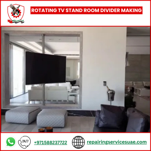 Rotating TV Stand Room Divider Making