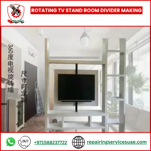 Rotating TV Stand Room Divider Making