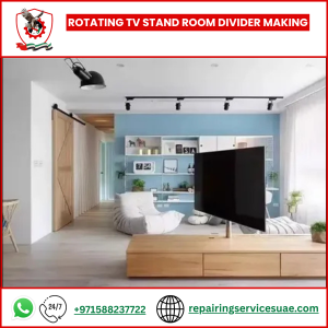 Rotating TV Stand Room Divider Making