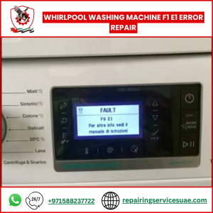 Whirlpool Washing Machine F1 E1 Error Repair
