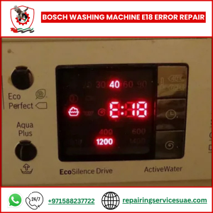 Bosch Washing Machine E18 Error Repair