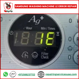 Samsung Washing Machine LE Error Repair